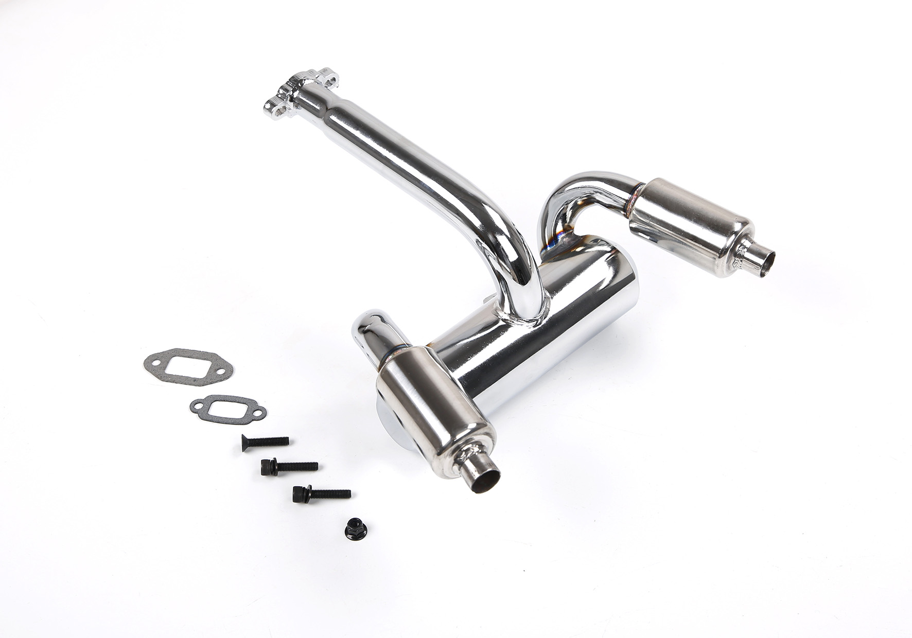 1/5 Baja Double Row With a Silence Exhaust Pipe with muffler For 1/5 RC Gas RC Car for BAJA DDM Dual Exhaust Pipe 85299