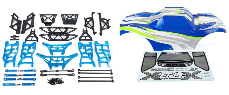 1/5 Rofun X-LT conversion kit with blue body and blue metal OP parts 8713022 for 1/5 Rofun X-LT MiracleHobby