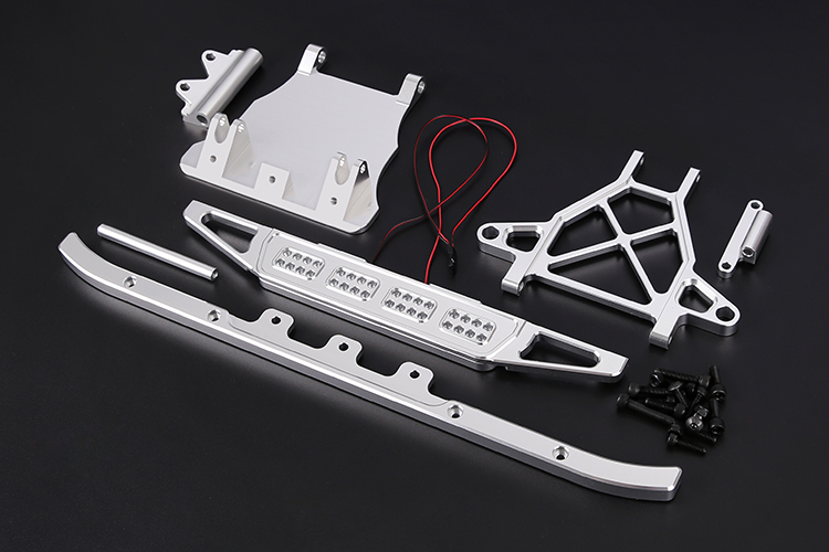 1/5 Rofun LT CNC metal front bumper - silver 871433 for 1/5 LOSI 5ive-T MiracleHobby