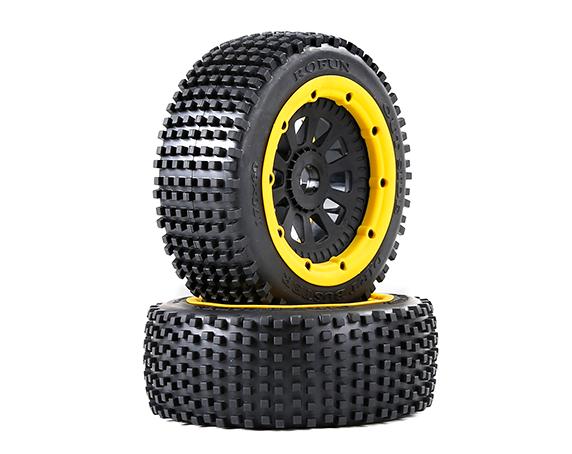 1/5 Rofun LT small nail wheels and tires for baja 5s/SLT/V5 - yellow 9704715