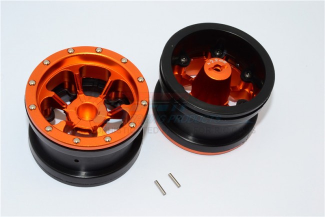 1/10 AXIAL SMT10 ALLOY 6 POLES BEADLOCK WITH 22MM HUB & NYLON WHEELS FRAME FOR 2.2' TIRE - 1PAIR AW2206P/22