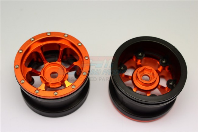 1/10 AXIAL SMT10 ALLOY 6 POLES BEADLOCK & NYLON WHEELS FRAME FOR 2.2' TIRE (USE WITH 12MM HEX) - PAIR - AW2206PH